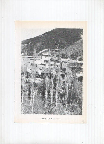 Historia de Aragon: lamina numero 035: Biesca (vista general) y Bijuesca (castillo e iglesia Virgen del Castillo)