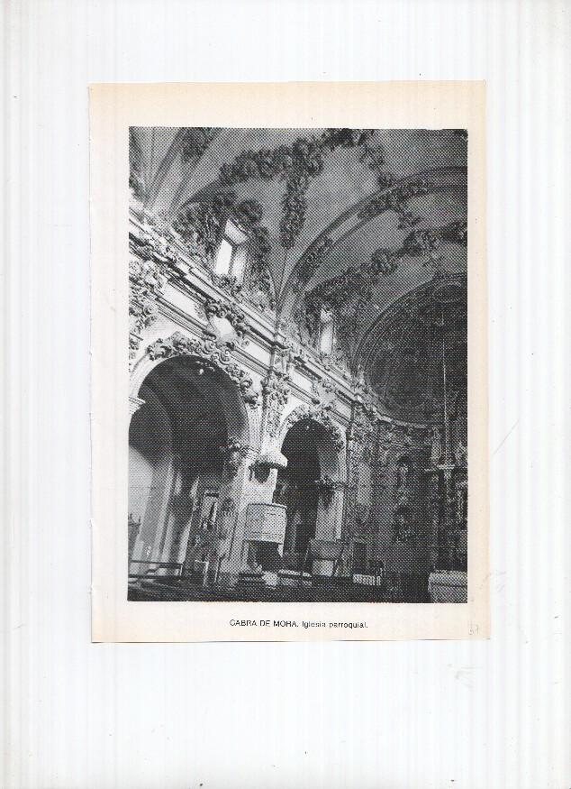 Historia de Aragon: lamina numero 037: Cabra de Mora (iglesia parroquial) y Cadrete (castillo epoca musulmana)