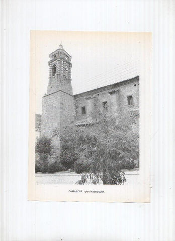 Historia de Aragon: lamina numero 043: Callen (restos del castillo) y Camarena (iglesia parroquial)