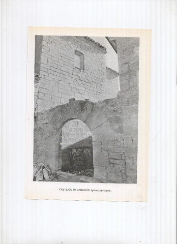 Historia de Aragon: lamina numero 046: Castejon de Arbanies (iglesia parroquial) y Castejon de las armas (iglesia parroquial)