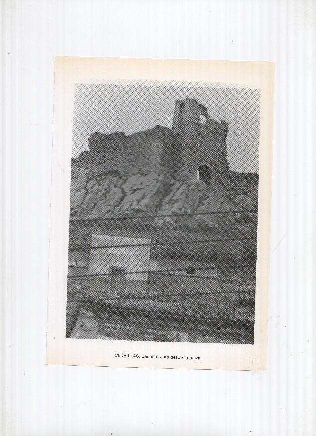 Historia de Aragon: lamina numero 049: Cedrillas (castillo) y Celadas (castillo-palacio)