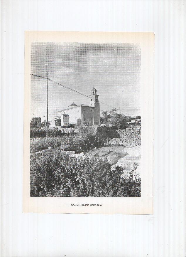 Historia de Aragon: lamina numero 051: Castilsabas (iglesia parroquial) y Caude (iglesia parroquial)