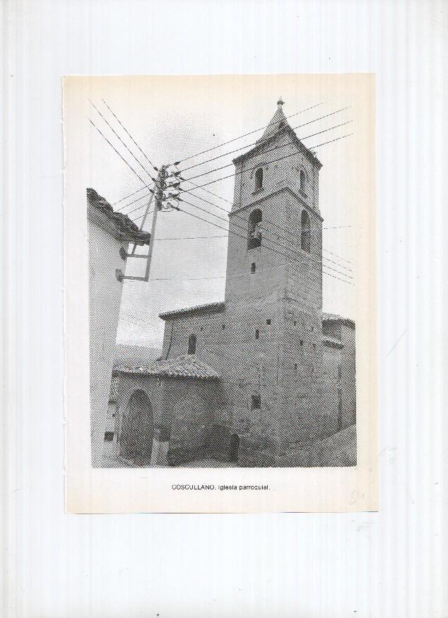 Historia de Aragon: lamina numero 054: Coscullano ((iglesia parroquial) y Cosuenda (iglesia parroquial)
