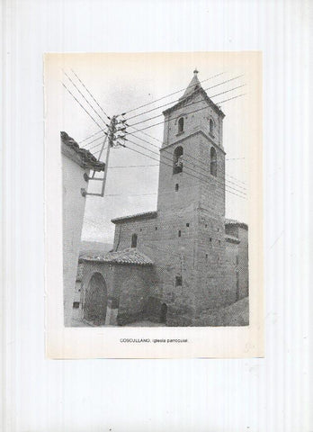 Historia de Aragon: lamina numero 054: Coscullano ((iglesia parroquial) y Cosuenda (iglesia parroquial)