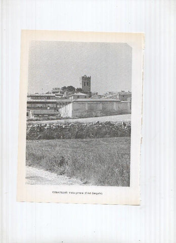 Historia de Aragon: lamina numero 055: Clares de Risota (iglesia parroquial) y Cobatillas (vista general)
