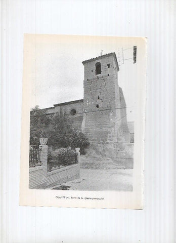 Historia de Aragon: lamina numero 056: Cretas (puerta de la muralla) y Cuarte (torre iglesia)