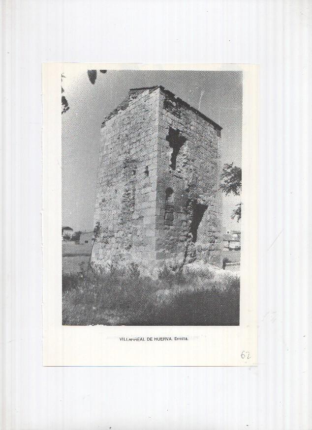 Historia de Aragon: lamina numero 062: Villarreal de Huerva (ermita) y Villel (puerta medieval)