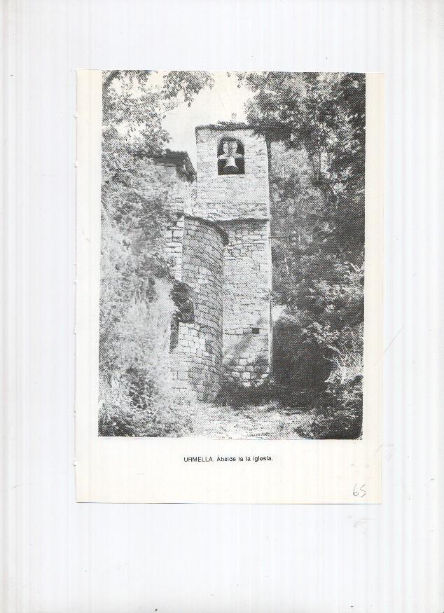 Historia de Aragon: lamina numero 065: Urmella (abside de la iglesia) y Valacloche (restos del castillo)