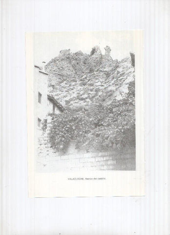 Historia de Aragon: lamina numero 065: Urmella (abside de la iglesia) y Valacloche (restos del castillo)