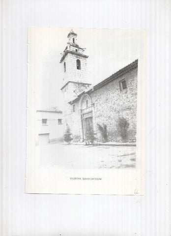 Historia de Aragon: lamina numero 066: Valbona (iglesia parroquial) y Valderrobres (puerta de la muralla)