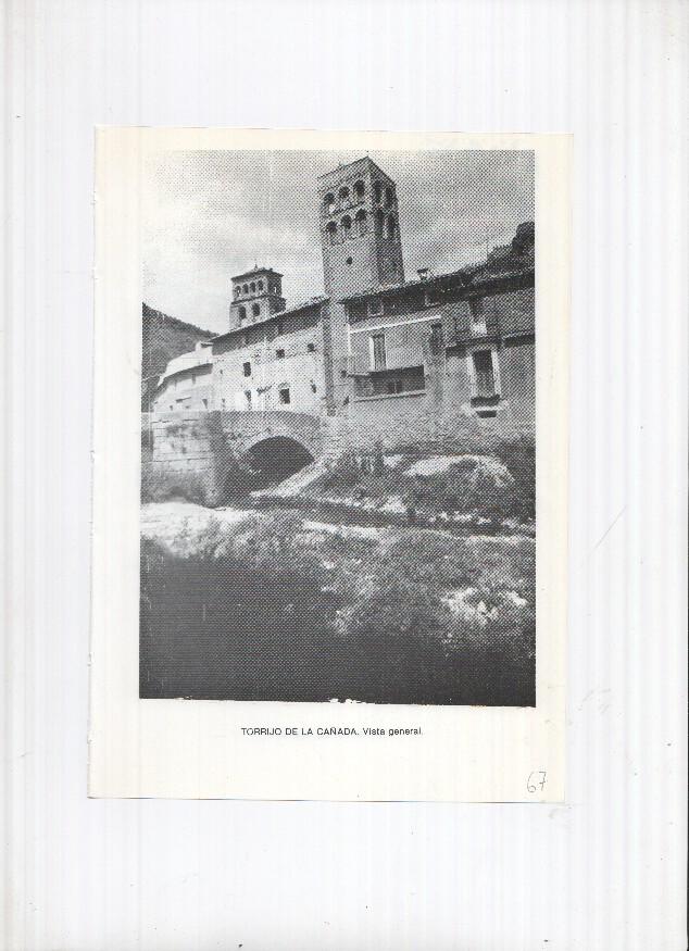 Historia de Aragon: lamina numero 067: Torrijo de la Cañada (vista general) y Tramacastiel (castillo)
