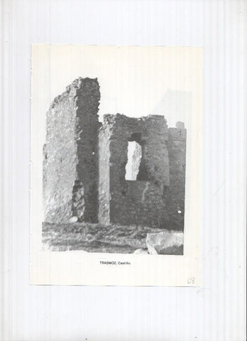 Historia de Aragon: lamina numero 068: Trasmoz (castillo) y Triste (calle del pueblo)
