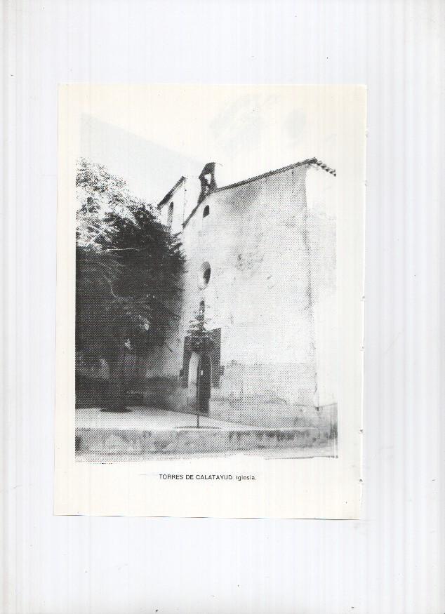 Historia de Aragon: lamina numero 070: Torrente de cinca (crucero e iglesia) y Torres de Calatayud (iglesia)