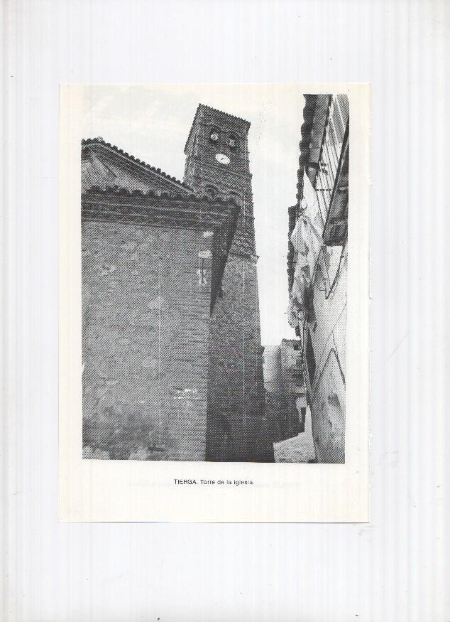 Historia de Aragon: lamina numero 071: Terraza (abside iglesia) y Tierga (torre de la iglesia)