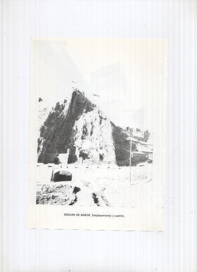 Historia de Aragon: lamina numero 077: Sediles (torre de la iglesia) y Segura de Baños (emplazamiento y castillo)