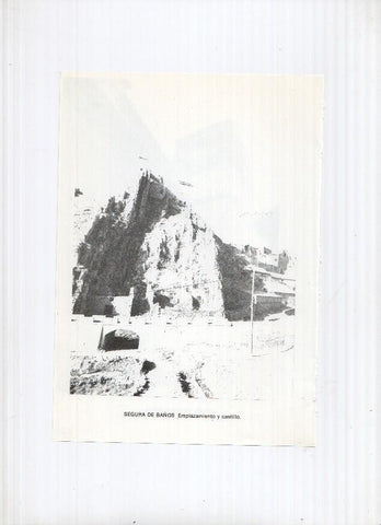 Historia de Aragon: lamina numero 077: Sediles (torre de la iglesia) y Segura de Baños (emplazamiento y castillo)