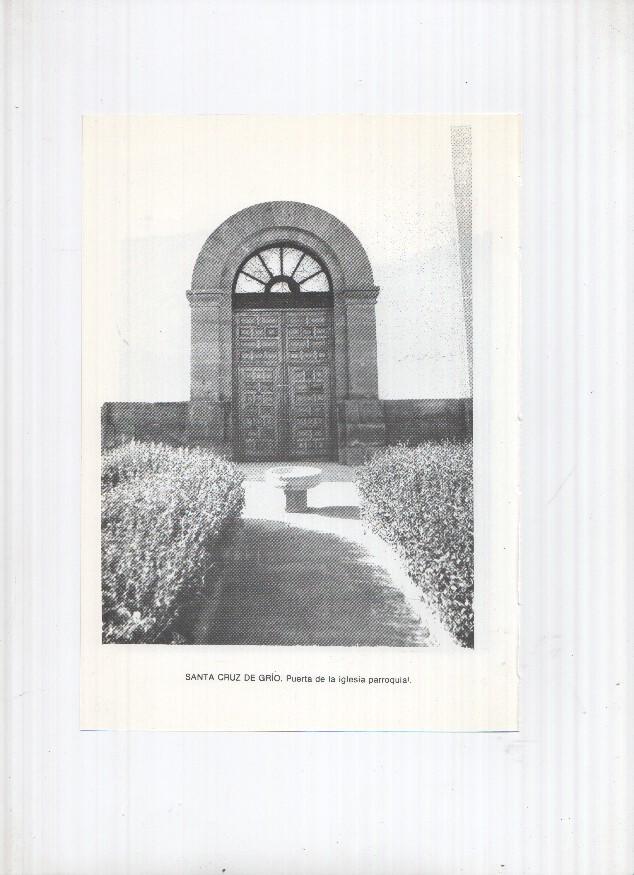 Historia de Aragon: lamina numero 078: Sancho Abarca (casas) y Santa Cruz de Grio (puerta iglesia)