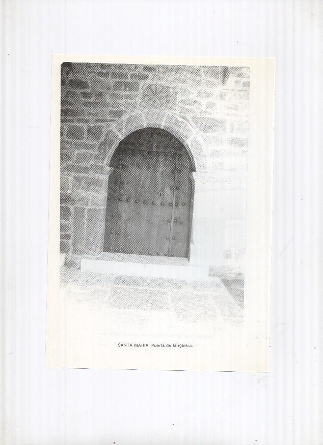 Historia de Aragon: lamina numero 079: Santa Cruz de la Seros (casa abacial) y Santa Maria (puerta de la iglesia)
