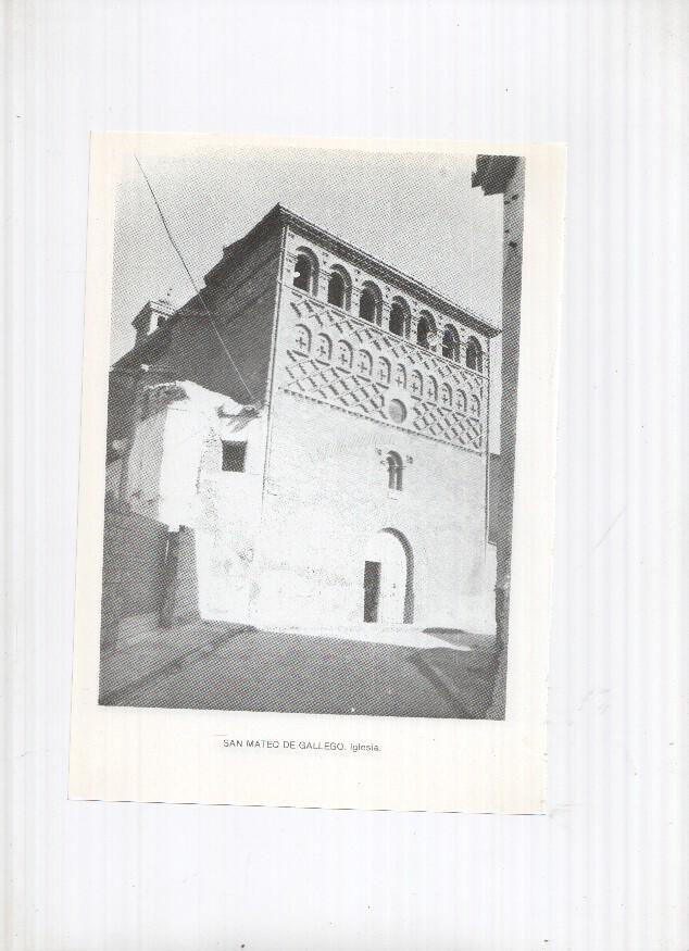 Historia de Aragon: lamina numero 081: San Martin de Moncayo (iglesia) y San Mateo de Gallego (iglesia)
