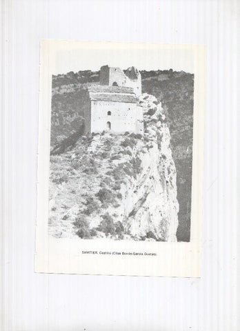 Historia de Aragon: lamina numero 082: San Agustin (casa siglo XVII) y Samitier (Castillo)
