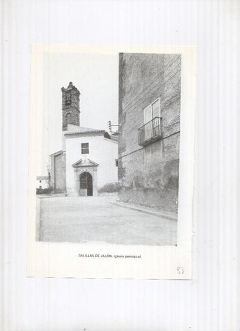 Historia de Aragon: lamina numero 083: Salillas de Jalon (iglesia parroquial) y Sadaba (iglesia)