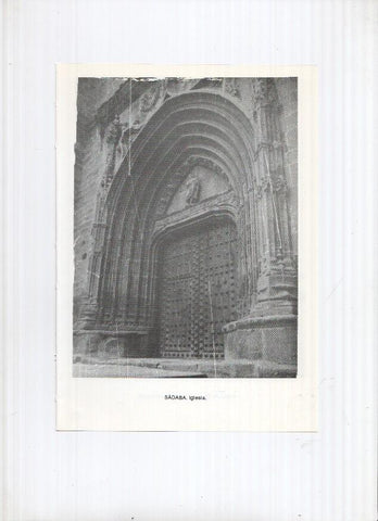 Historia de Aragon: lamina numero 083: Salillas de Jalon (iglesia parroquial) y Sadaba (iglesia)