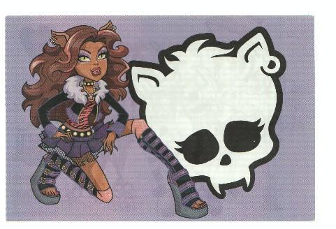 Photocards: MONSTER HIGH, Numero 005: Clawdeen Wolf (Panini 2011)