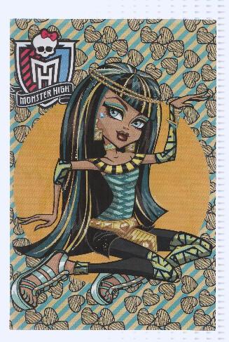 Photocards: MONSTER HIGH, Numero 015: Cleo de Nile (Panini 2011)