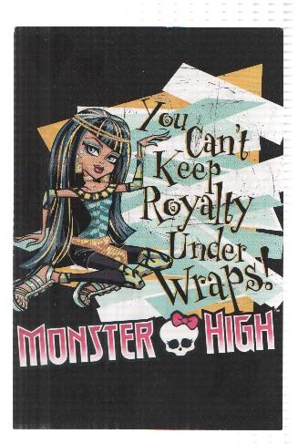 Photocards: MONSTER HIGH, Numero 018: Cleo de Nile (Panini 2011)