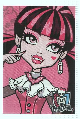 Photocards: MONSTER HIGH, Numero 019: Draculaura  (Panini 2011)