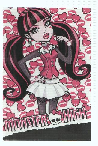 Photocards: MONSTER HIGH, Numero 021: Draculaura  (Panini 2011)