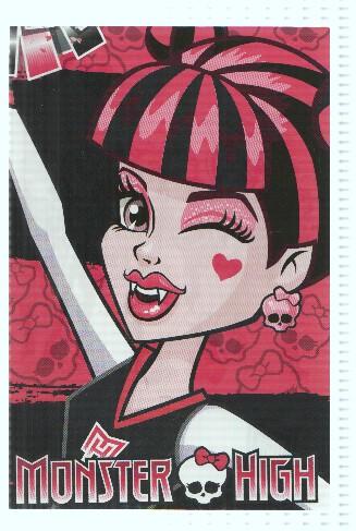 Photocards: MONSTER HIGH, Numero 028: Draculaura  (Panini 2011)