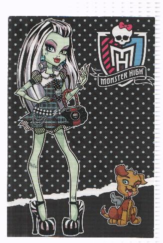 Photocards: MONSTER HIGH, Numero 032: Frankie Stein  (Panini 2011)