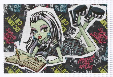 Photocards: MONSTER HIGH, Numero 034: Frankie Stein  (Panini 2011)