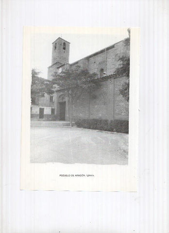 Historia de Aragon: lamina numero 089: Pomer (puerta de la iglesia) y Pozuelo de Aragon (iglesia)