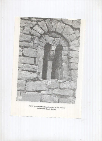 Historia de Aragon: lamina numero 090: Paniza (puerta de la muralla) y Pano (ventana iglesia San Antonio)
