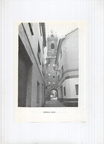 Historia de Aragon: lamina numero 091: Paracuellos de Jiloca (habitaciones trogloditicas) y Pedrola (iglesia)