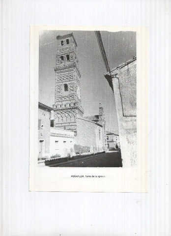 Historia de Aragon: lamina numero 093: Peñarroya de Tastav Ins (calle medieval)  y Peñaflor (torre de la iglesia)