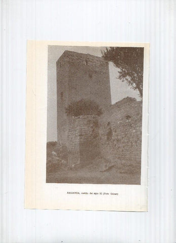 Historia de Aragon: lamina numero 094: Benabarre (castillo) y Abizanda (castillo)