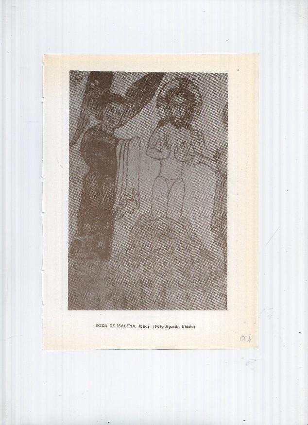 Historia de Aragon: lamina numero 097: Roda de Isabena (abside) y Luzas (castillo)
