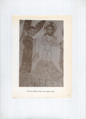 Historia de Aragon: lamina numero 097: Roda de Isabena (abside) y Luzas (castillo)