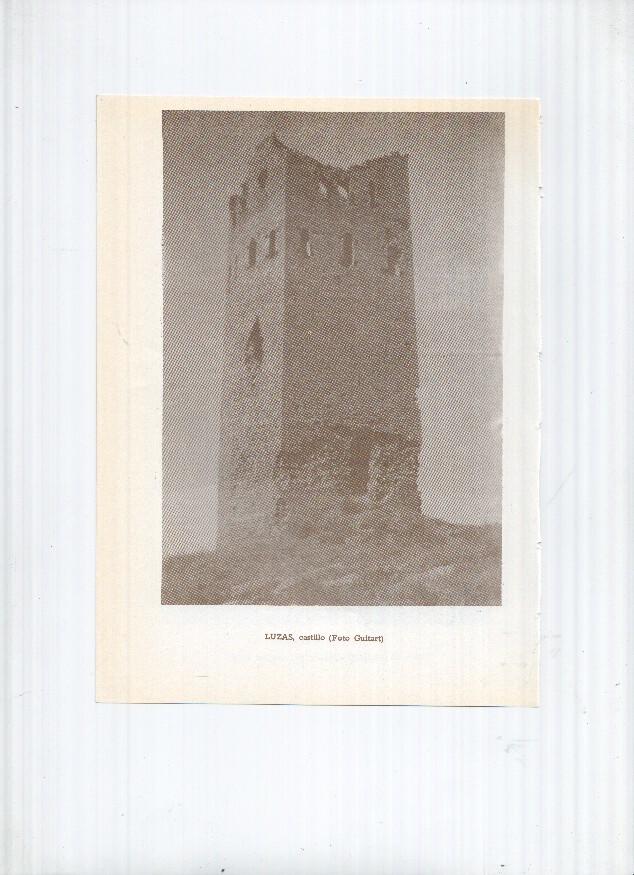 Historia de Aragon: lamina numero 097: Roda de Isabena (abside) y Luzas (castillo)