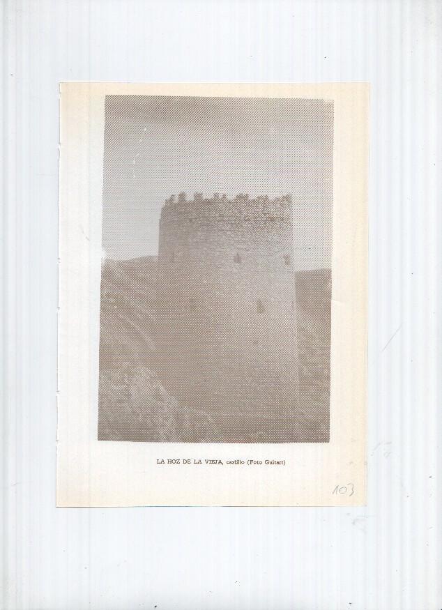 Historia de Aragon: lamina numero 103: La hoz de la vieja (castillo) y Alba (castillo)