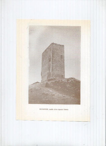 Historia de Aragon: lamina numero 106: Ruesta (castillo) y Navardun (castillo)