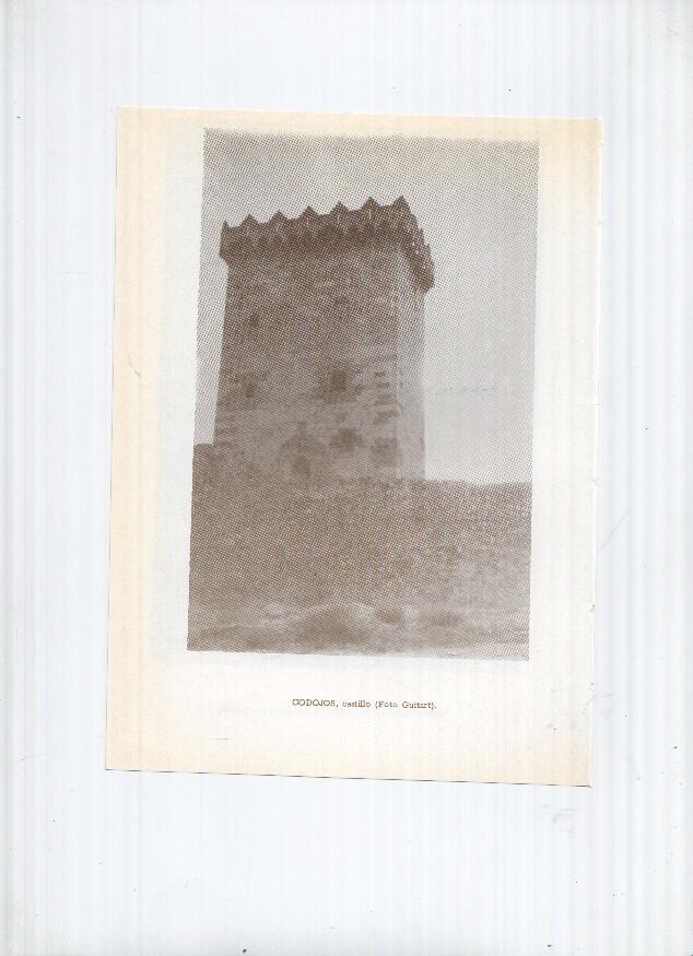 Historia de Aragon: lamina numero 111: Rueda de Jalon (castillo musulman) y Godojos (castillo)