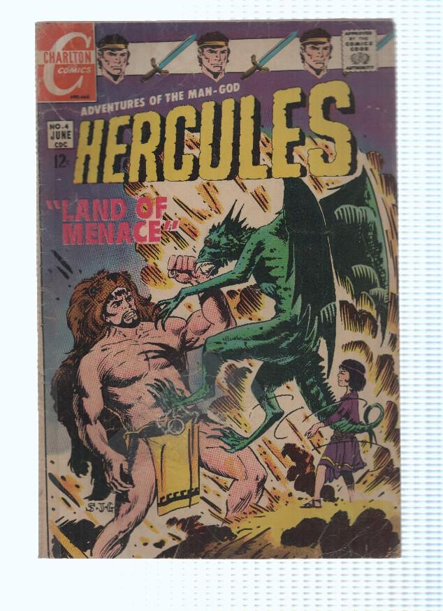 HERCULES, Volume 1, Numero 04: LAND OF MENACE (Charlton Comics 1968)