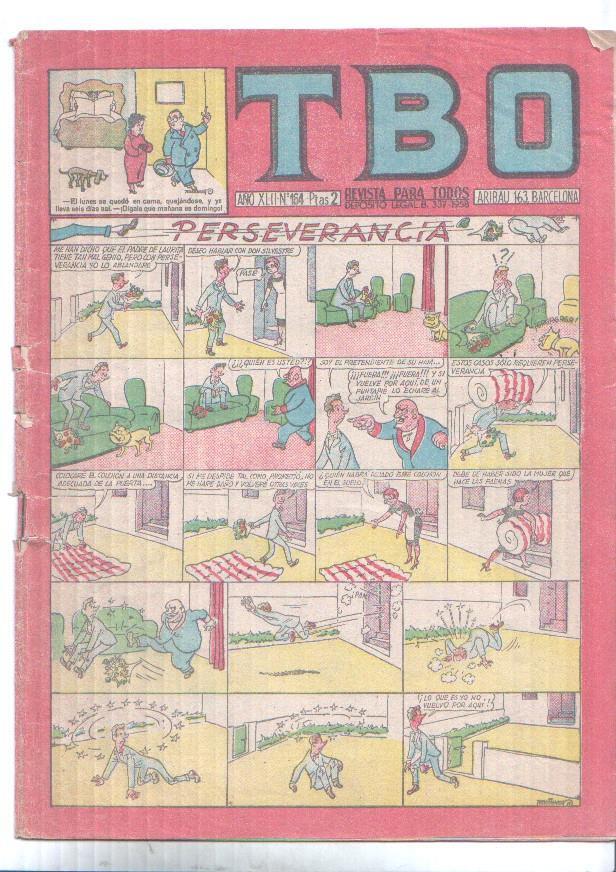 TBO numero 164-Perseverancia (Castany) (numerado 2 en trasera)