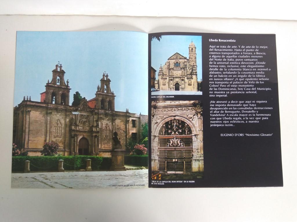 Desplegable: Vistas de UBEDA,  49cm X 42cm - COCA COLA Patrimonio Artisctico I (1975)  