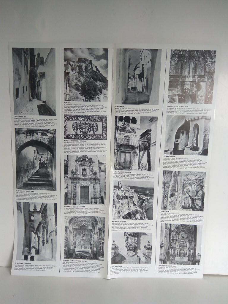 Desplegable: Vistas de ARCOS DE LA FRONTERA,  49cm X 42cm - COCA COLA Patrimonio Artisctico I (1975)  
