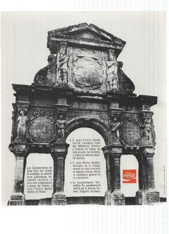 Desplegable: Vistas de BAEZA,  49cm X 42cm - COCA COLA Patrimonio Artisctico I (1975)  